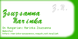 zsuzsanna marinka business card